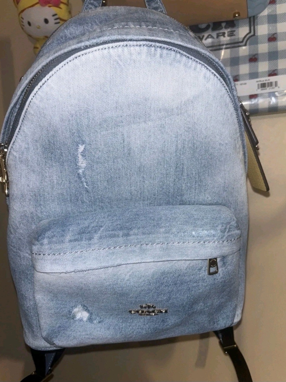 New Coach Loves Denim Backpack